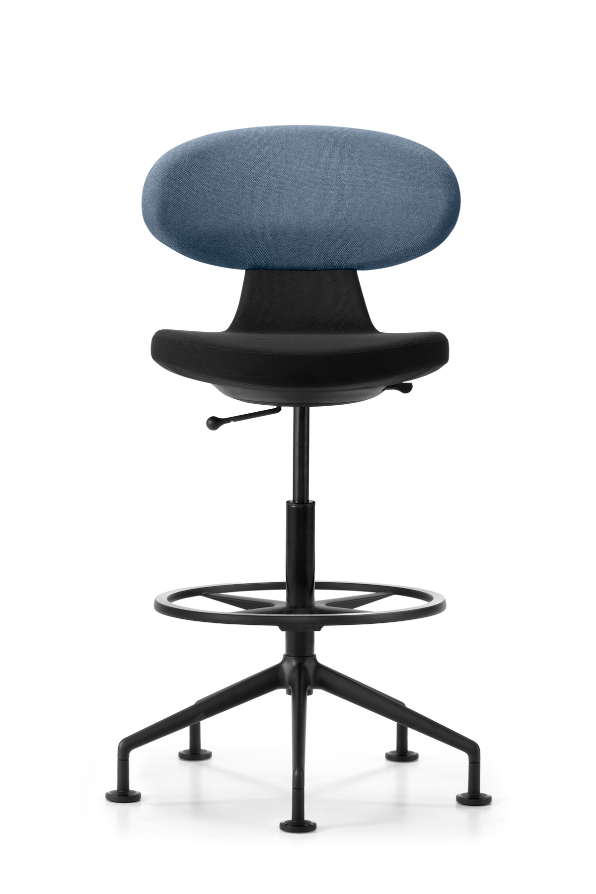 Girsberger Simplex 3D Drehstuhl hoch mit Fußring, Bezug wählbar