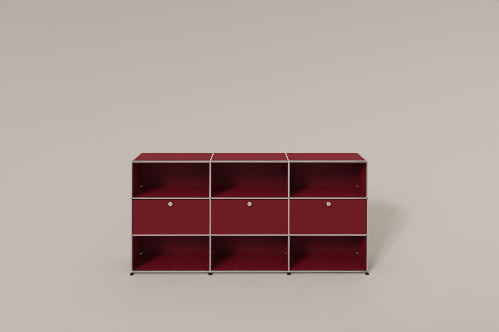 USM Haller Highboard mit 3 Klapptüren und 6 offenen Fächern