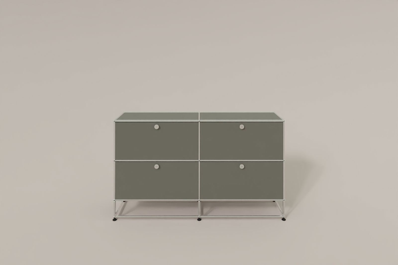 USM Haller Sideboard, mit 4 Klapptüren und Sockel von Paul Schärer & Fritz Haller