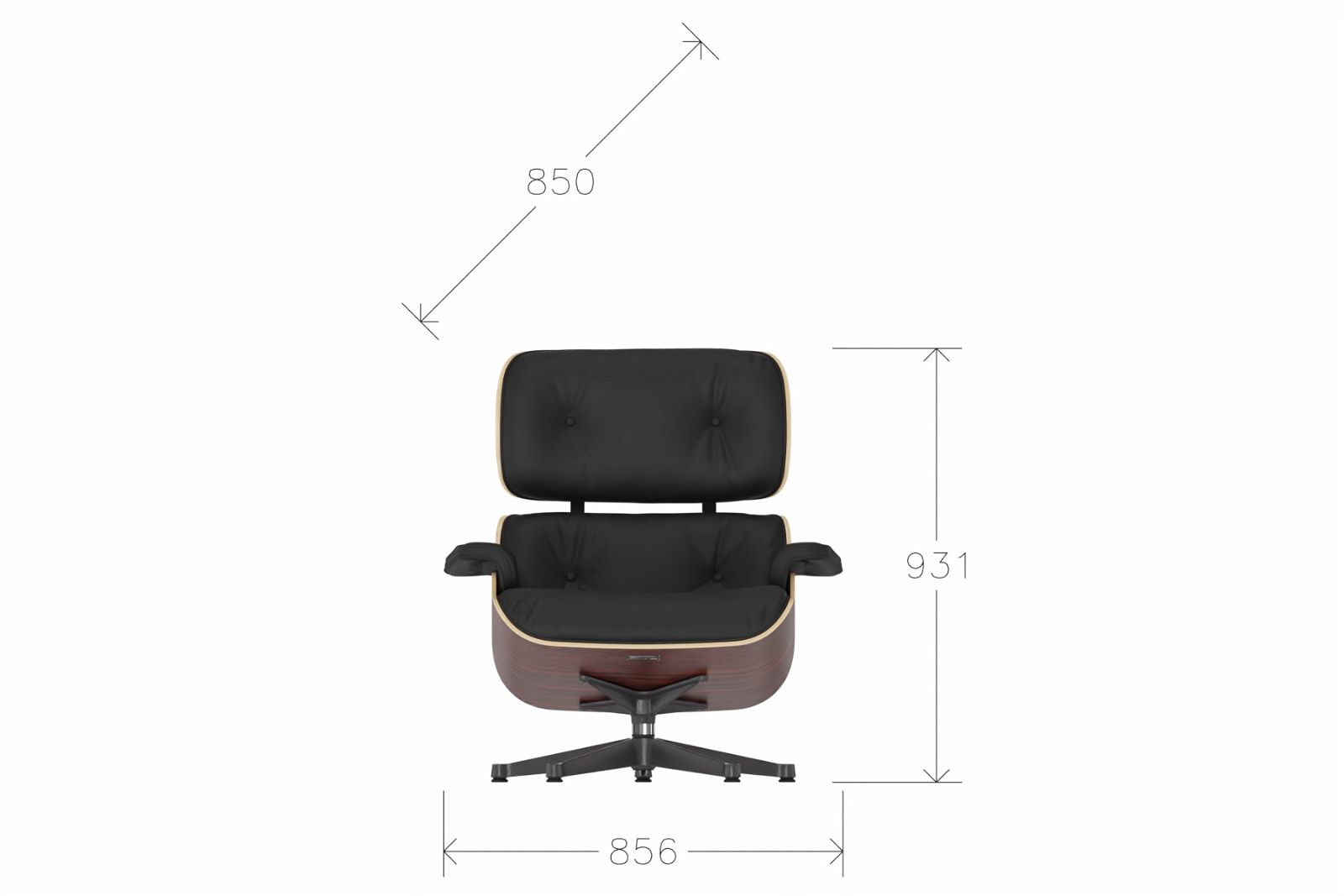 Vitra Eames Lounge Chair XL & Ottoman - Ausstellungsstück