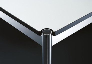 USM Haller Tisch, Tiefe 1000 mm, in Kunstharz, aus 4 Farben wählbar, Tischlänge wählbar