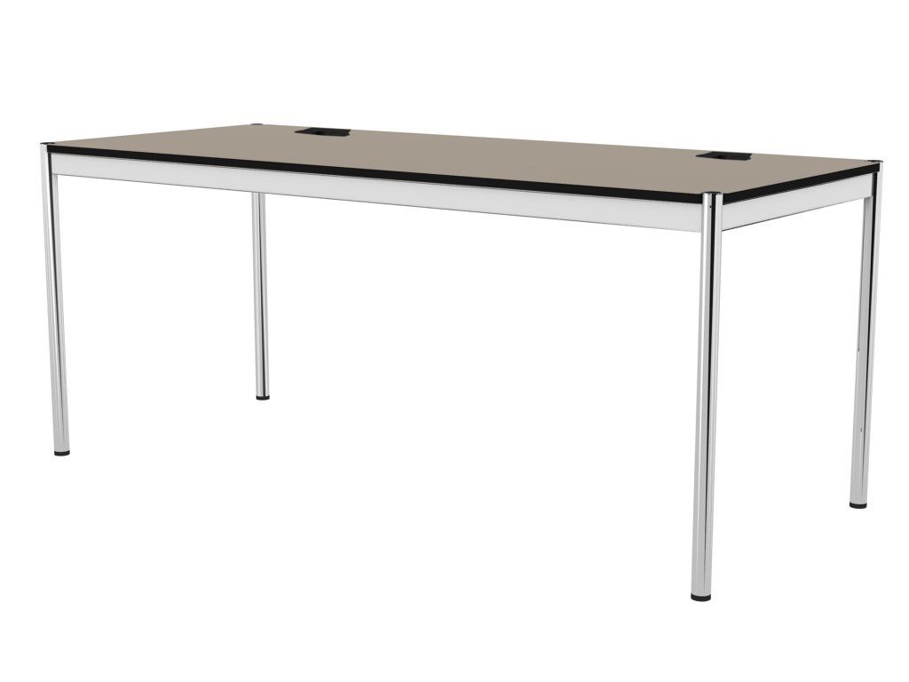 USM Haller Tisch Plus,Tiefe 750 mm, Oberfläche Linoleum