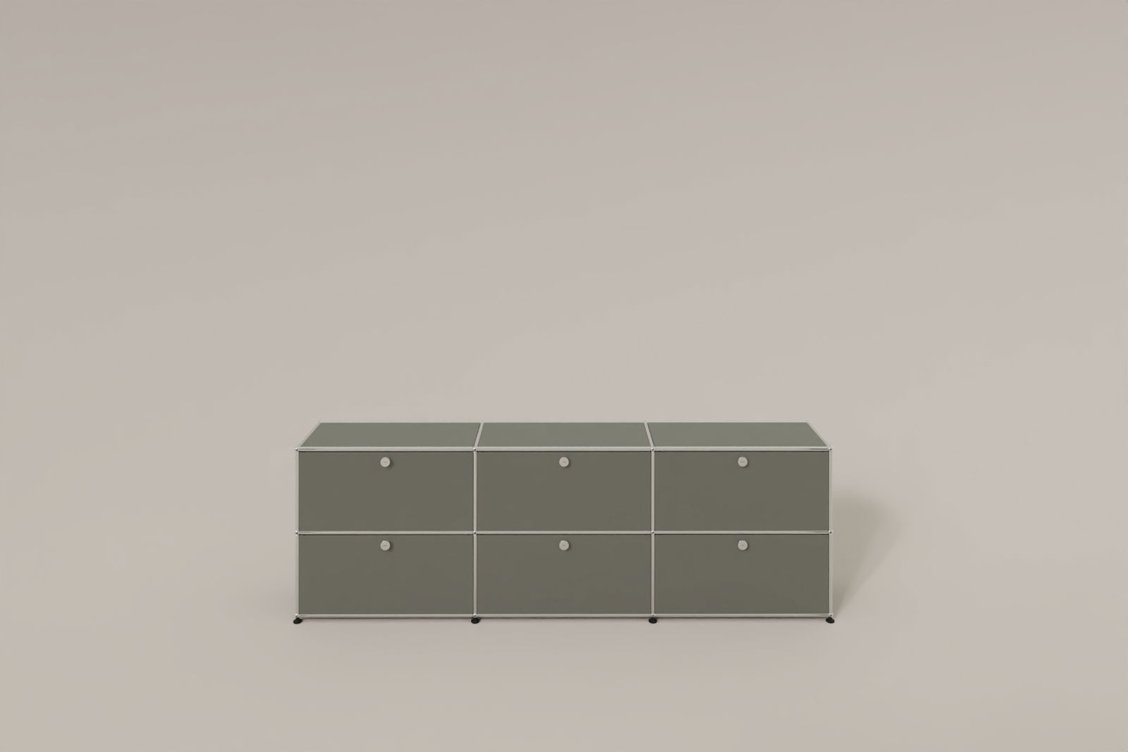 USM Haller Sideboard, mit 6 Klapptüren, von Paul Schärer & Fritz Haller