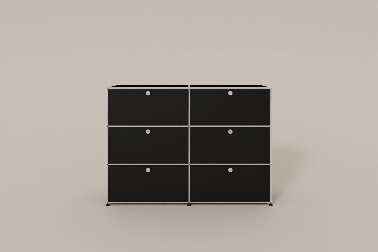 USM Haller Highboard, mit 6 Klapptüren, von Paul Schärer & Fritz Haller