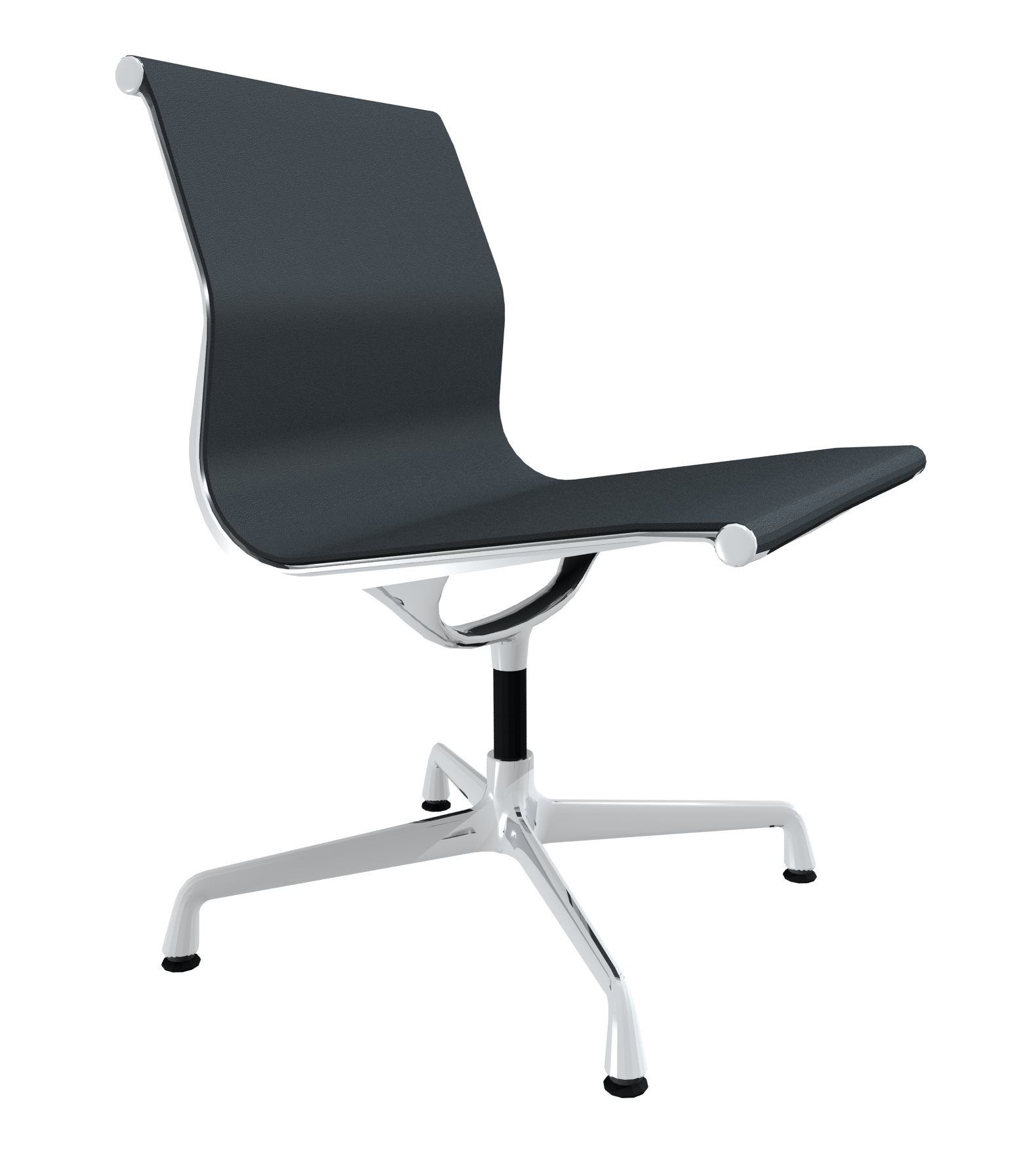 Vitra Aluminium Chair EA105, Leder