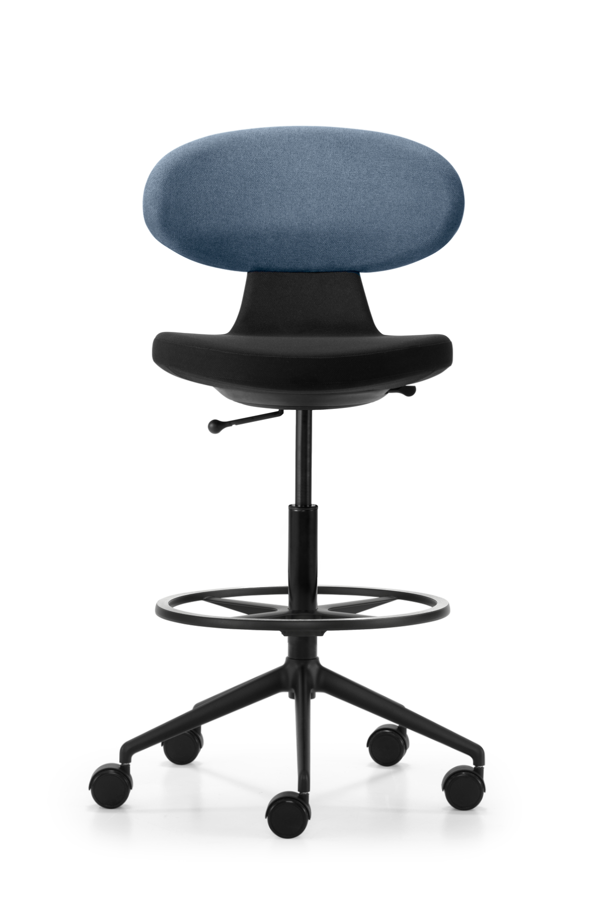 Girsberger Simplex 3D Drehstuhl hoch mit Fußring, Bezug wählbar